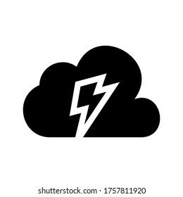 Thunder  icon or logo isolated sign symbol vector illustration - high quality black style vector icons
