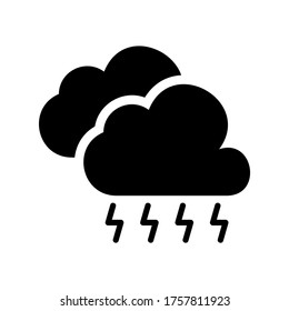 Thunder  icon or logo isolated sign symbol vector illustration - high quality black style vector icons
