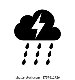 Thunder  icon or logo isolated sign symbol vector illustration - high quality black style vector icons
