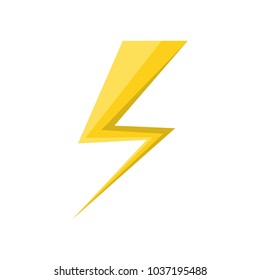 thunder icon over white background vector illustration