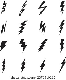 Thunder icon pack, Lightning icon