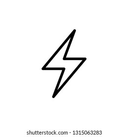 thunder icon template trendy