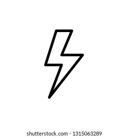 thunder icon template trendy