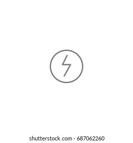 Thunder icon. Icon for user interface or web