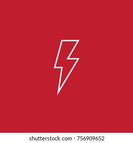 Thunder icon. Vector illustration