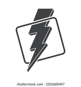 Thunder icon. thunder vector. Power energy symbol.