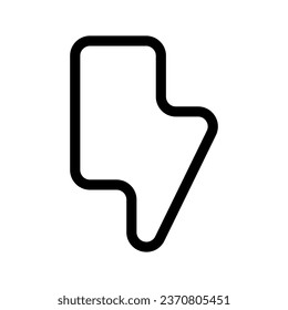 Thunder Icon Vector Symbol Design Illustration