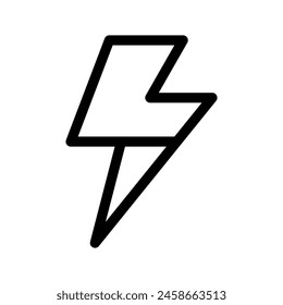 Thunder Icon Vector Symbol Design Illustration