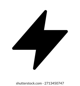 Ilustración de diseño de símbolo de Vector de icono de trueno