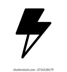 Ilustración de diseño de símbolo de Vector de icono de trueno