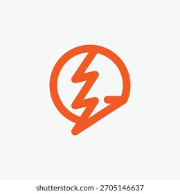 Flash Abstractas del círculo de luz del trueno