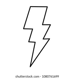 thunder light isolated icon