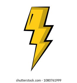 thunder light isolated icon