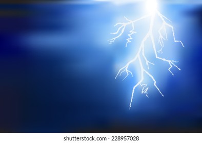 thunder lighting background vector
