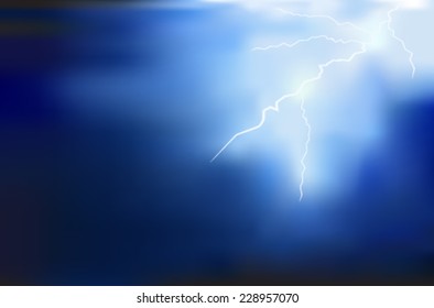 thunder lighting background vector