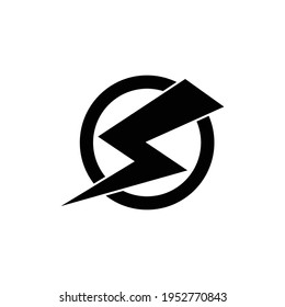 Donner-Leuchtensymbol-Vektorsymbol