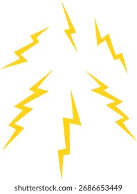 Trueno, relámpago, mal Clima, Ilustración vectorial