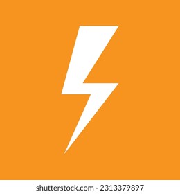 Thunder and Lightning bolt. Simple modern icon design vector illustration.