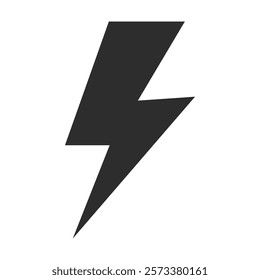 Thunder lightning icon web design in vector
