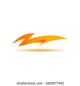 thunder lightning logo icon design