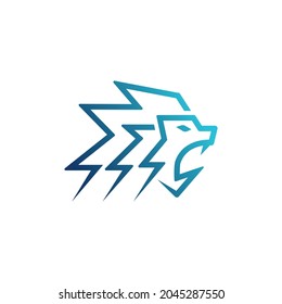 Thunder Lion Logo design element