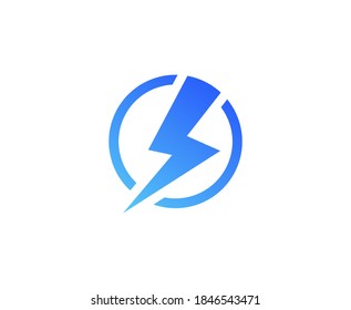 Thunder Logo Bolt Vector Energy Icon Stock Vector (Royalty Free ...