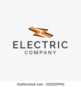 Plantilla de diseño de logotipo Thunder ,Concepto de logotipo eléctrico