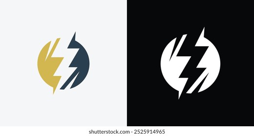 thunder logo design vektor vorlage. Thunder Electric Lighting Bolt Logo.