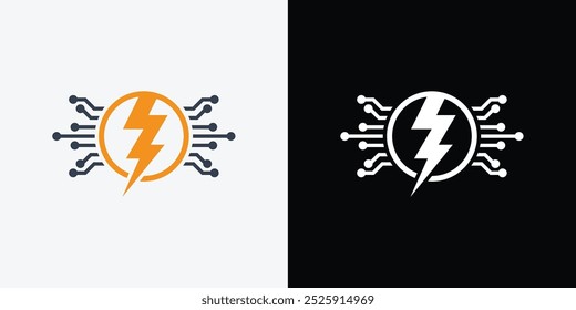 modelo de vetor de design de logotipo do thunder. Trovão Elétrico Ligthning Bolt Logo.