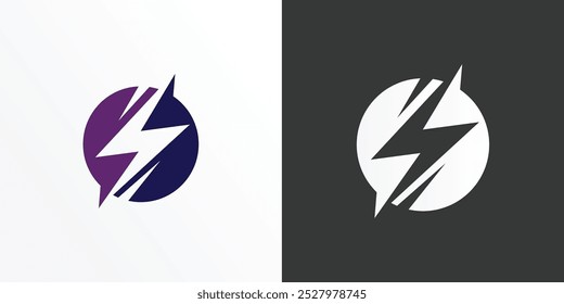 thunder logo design vector template. Thunder Electric Ligthning Bolt Logo.