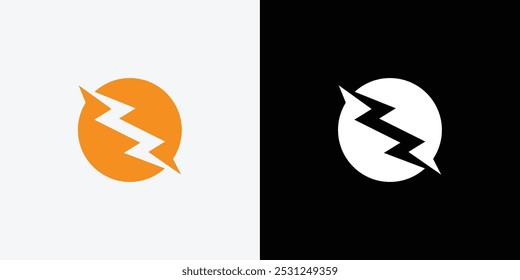 thunder logo design vector template. Thunder Electric Ligthning Bolt Logo.