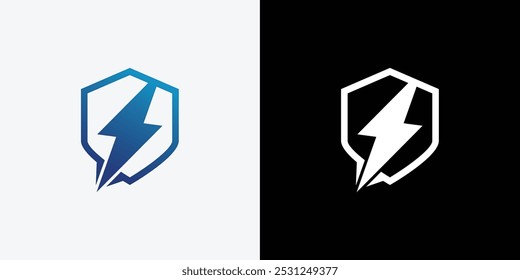 thunder logo design vector template. Thunder Electric Ligthning Bolt Logo.