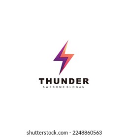 diseño de ilustración de plantillas de logotipo de trueno
