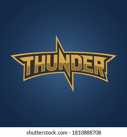 thunder Logo Template. Vector Logos Illustration