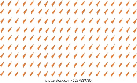 thunder orange frame on white background