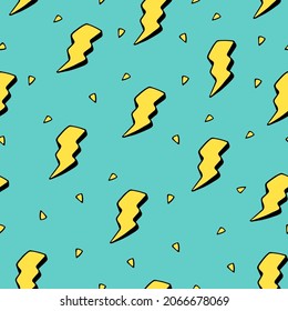 thunder pattern illustration. can be use for background, wallpaper, gift paper, etc.