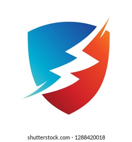Thunder protection logo - Vector