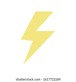 thunder ray power isolated icon vector illustration design