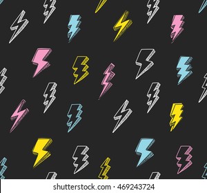 Thunder seamless background