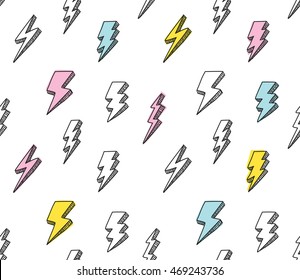 Thunder seamless background