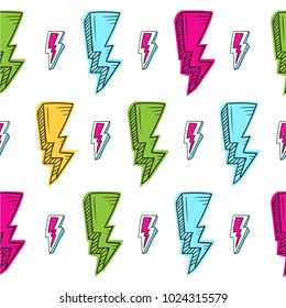 Thunder Seamless pattern background