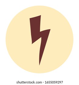 Thunder-Form-Design, Wetter Regenenergie elektrischer Himmel Naturklima-Saison und Meteorologie Thema Vektorillustration Illustration