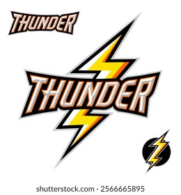 Thunder Sport Logo Stock Vector