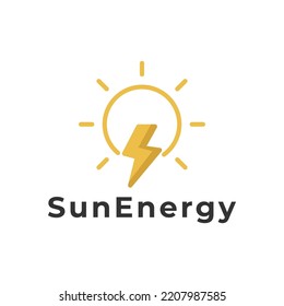 thunder sun power energy logo