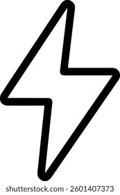 thunder symbol for templates icon.