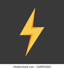 Thunder symbol vector. logo design.