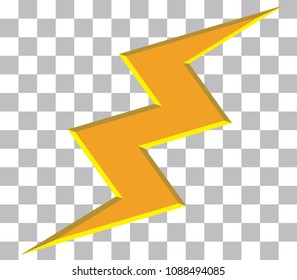thunder vector icon