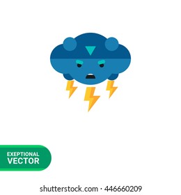 Thunder Vector Icon