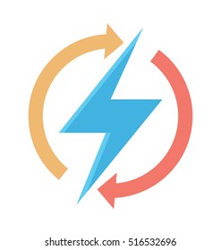 Thunder Vector Icon 