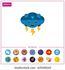 Thunder Vector Icon